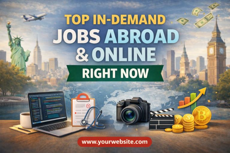 Top In-Demand Jobs Abroad and Online Right Now