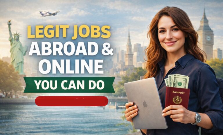 Legit Jobs Abroad and Online You Can Do
